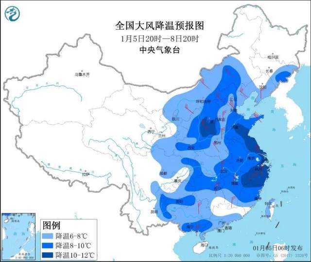 明天起冷空气将影响我国